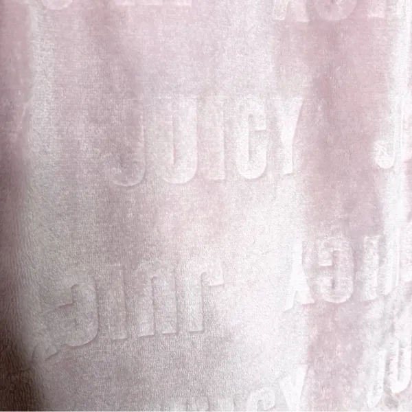 Juicy Couture Blush Pink Logo Plush Robe Size Large/ XL - Image 5