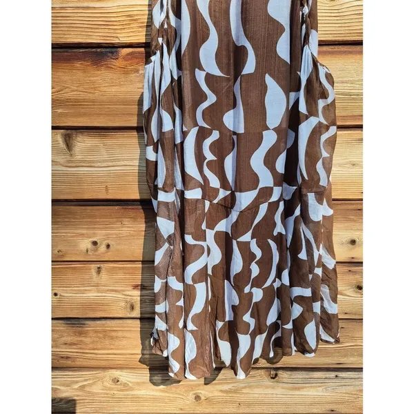 NWT Astr The Label Brown Mariella Halter Maxi Dress Size XS - Image 9