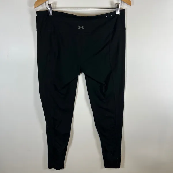 Under Armour All season gear Ruched Leggings Womens Large‎ Black Fitted Athletic - Image 4