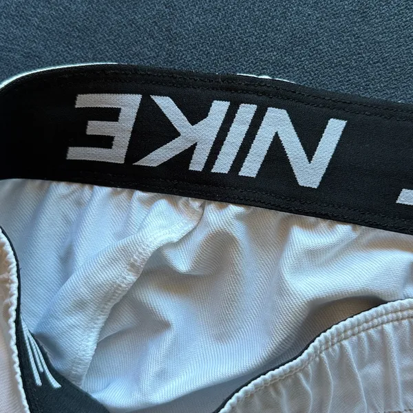 Nike White Dri-Fit Sports Shorts - Image 2
