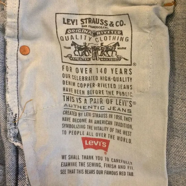 Vintage Levi’s 550 relaxed fit tapered leg size 7 1997 - Image 11