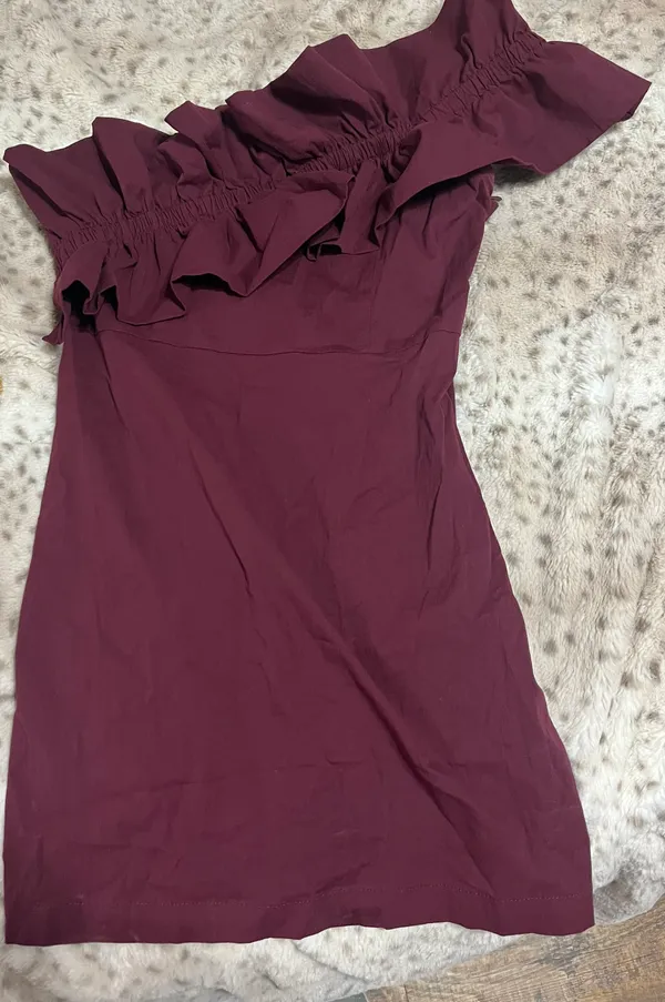 The Clothing Exchange Maroon Dress - Image 2