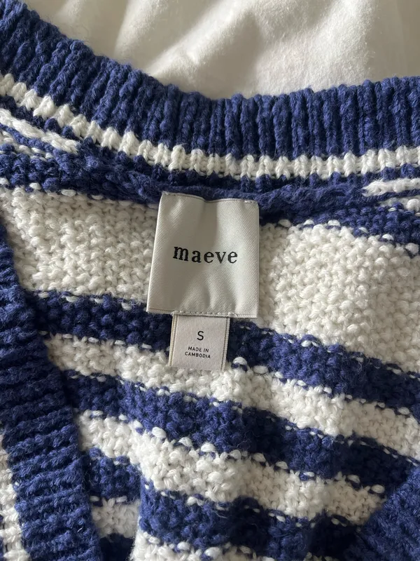 Anthropologie Striped Sweater Vest - Image 6