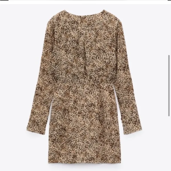 Zara brown printed dress - Image 6