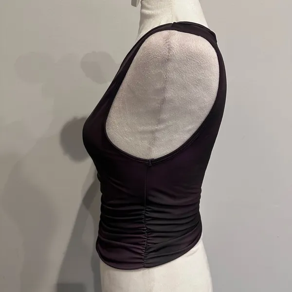 WHITE FOX purple/black top - Image 2