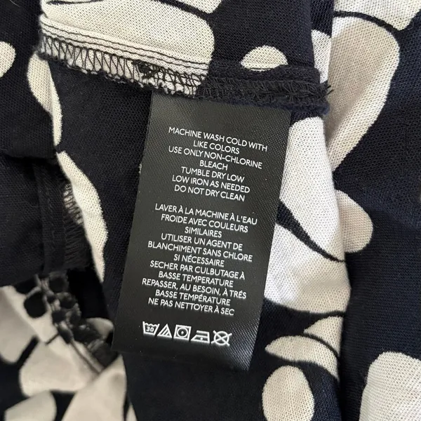 NWT!! FREE PEOPLE Poppy Printed Maxi Skirt Polka Dot Floral Black White Medium - Image 13