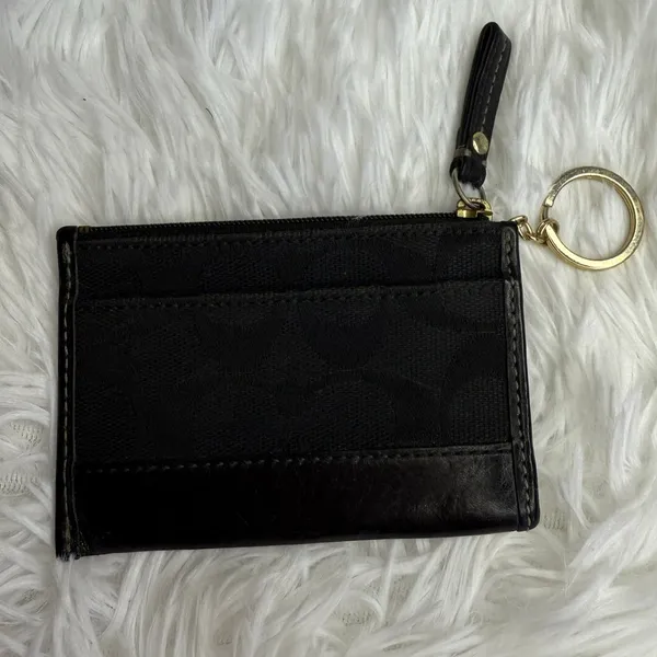 Y2k COACH Black Soho y2k Card Holder Coin Purse Wallet - Image 2
