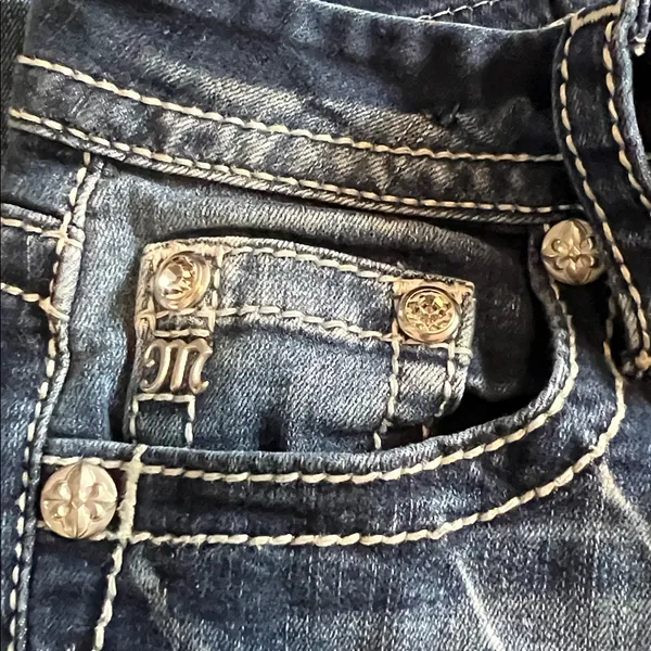 Miss Me LR Straight Leg Jeans Dark Wash 28x30 NWOT - Image 5