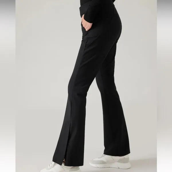 Athleta Stella flare trouser black sz 4‎ - Image 3