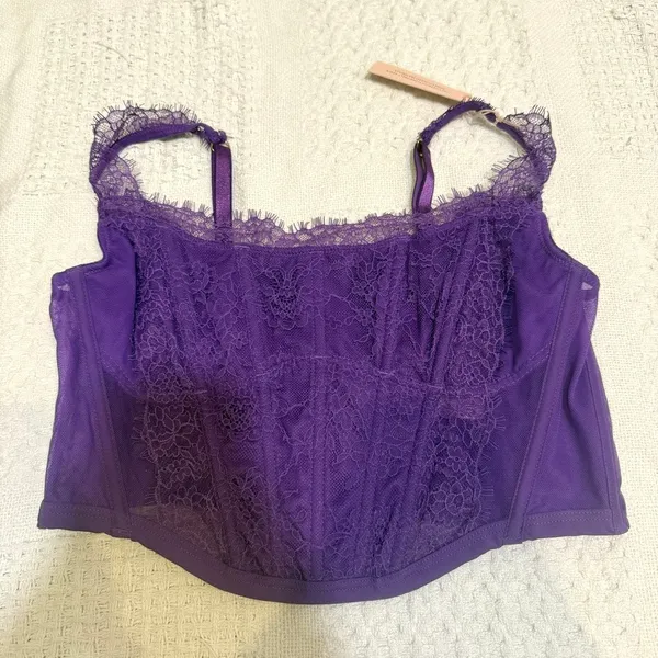 Victoria's Secret large Dream Angels lace corset top BC 3192 - Image 10