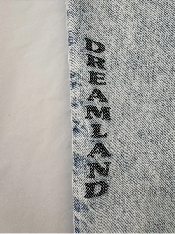 PacSun los angeles graphic jeans acid wash Skelton dreamland 28 - Image 14
