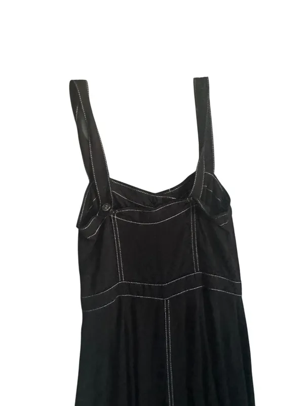 ABERCROMBIE & FITCH Black Buttoned Jumpsuit Size XXS - Image 4