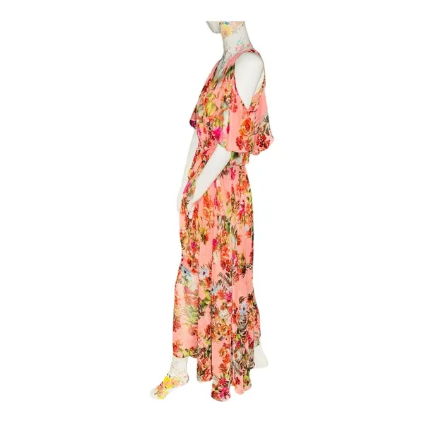 Source Unknown Floral Pink Maxi Dress - Image 5