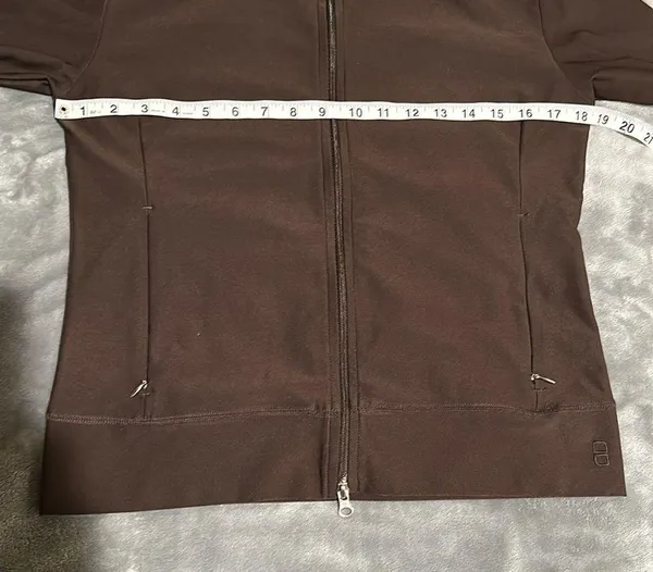 Lucy Activewear Women’s size medium Full Zip Motion yoga Jacket Brown - Image 7