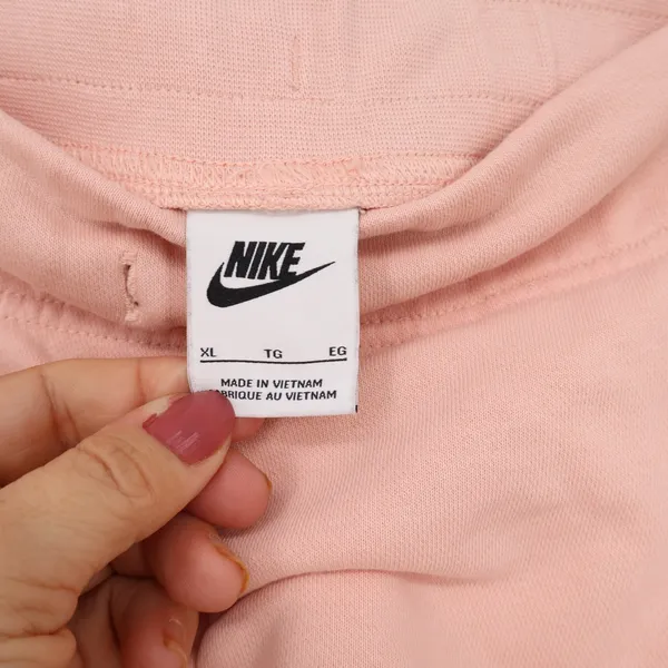 Nike Shorts Womens XL Sun Club Pink Graphic French Terry Pockets Excellent - Image 3