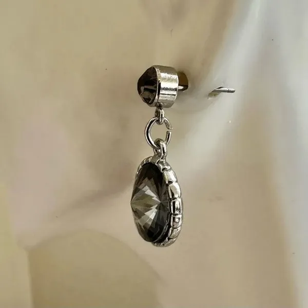 White House Black Market Crystal Drop Earrings - Image 4