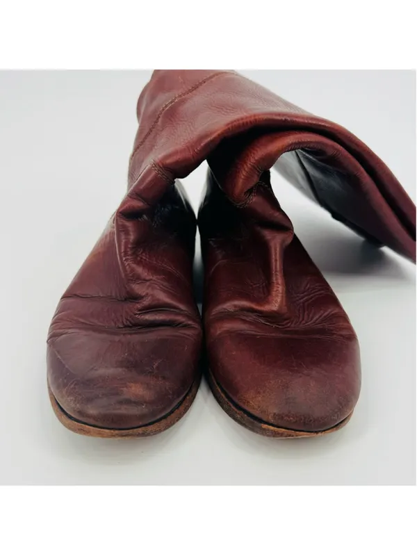 Women's Frye Leather Melissa Boots Reddish Brown Size 9.5 - READ - Image 6
