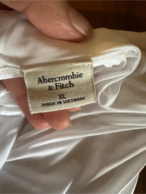 NWT Abercrombie & Fitch White Knot Halter Tank Top Open Back XL - Image 3