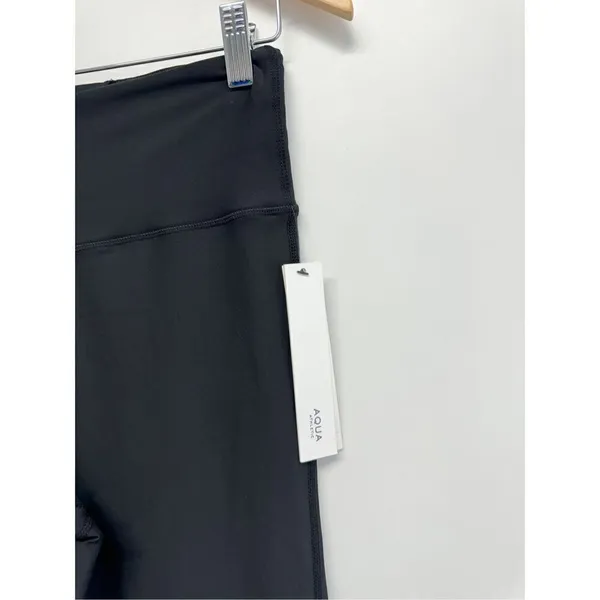 AQUA Leggings High Rise Boot Cut Size Small‎ Style Black Athletic NWT - Image 7