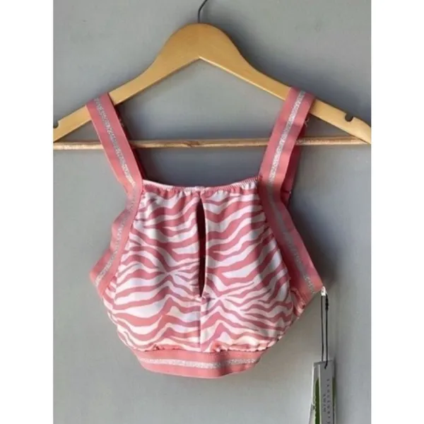 NWT Sanctuary Pink Zebra Animal Print Bikini - Image 3