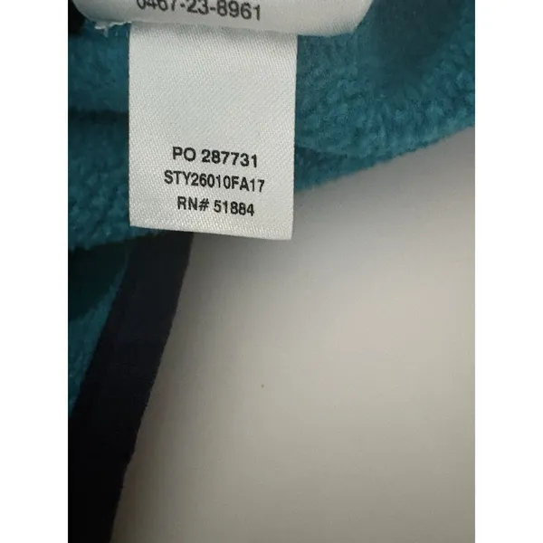 Patagonia Better Sweater 1/4 Snap Womens M Teal Blue Fleece Pullover 26010 - Image 10