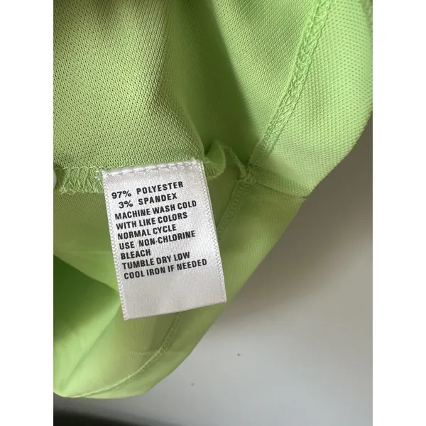 NWT Greg Norman Large Polo Shirt Womens Green Short Sleeve Stretch Golf Play Dry - Image 9