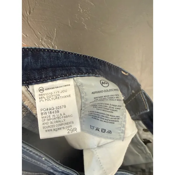 AG Adriano Goldschmied The Stilt Cigarette‎ Leg Jeans Medium Wash Blue Size 29R - Image 8