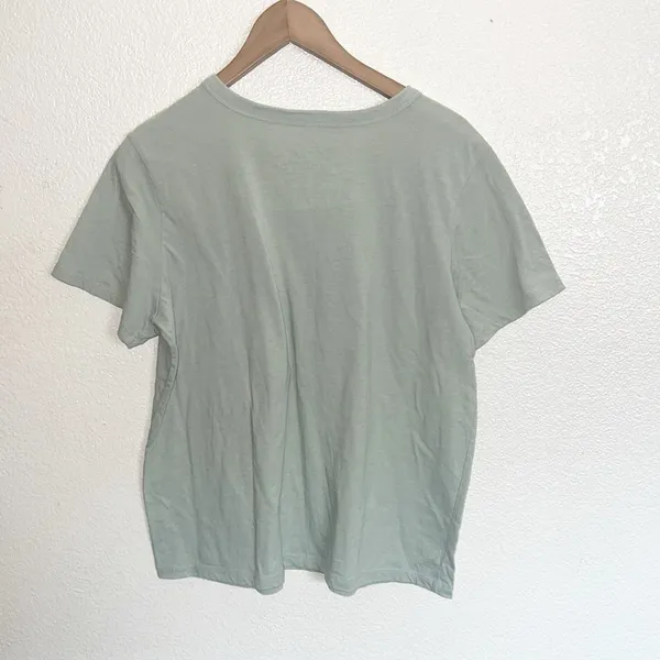Zoe + Liv Sage Green Yosemite Graphic Mountain Tree Short Sleeve Women’s T-Shirt - Image 5