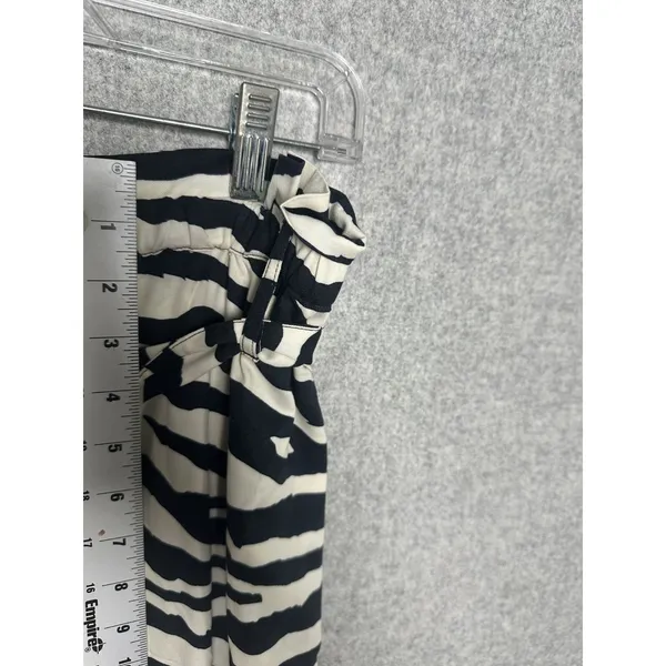 K. Jordan Large‎ Womens Pants Wide Leg Zebra Print Black White Loose Flowy - Image 6