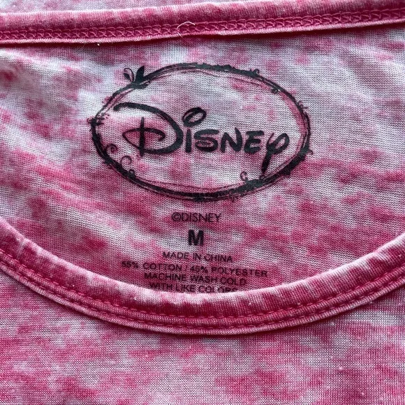 Disney Red‎ White & Blue Mickey Mouse Burn Out Tee Sz M - Image 7