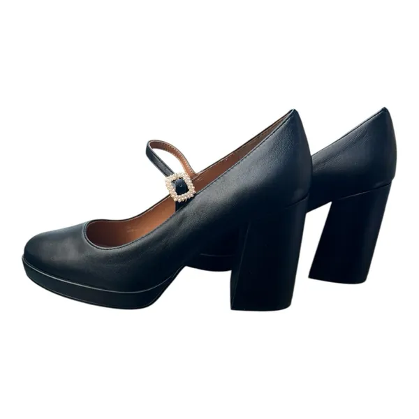 Lisa Vicky Bobble 9M Black Sheep Napa Chunky High Heel Mary Jane‎ Platform Pumps - Image 5
