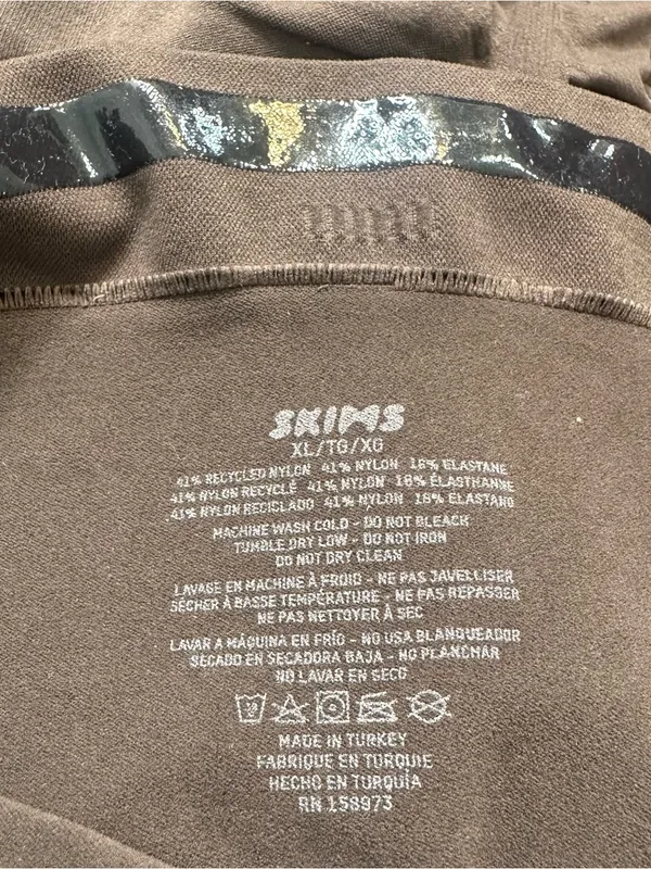 SKIMS Brown High-Waist Shapewear Bike Shorts - Image 7