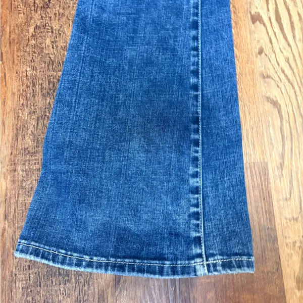BKE Deep Blue Flare Jeans - Image 6