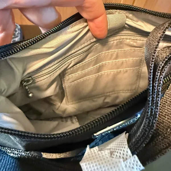Baggallini Peek A‎ Boo Crossbody Hobo Bag Black Medium Travel Purse Everyday - Image 8