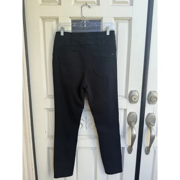 Anthropologie‎ Black High Rise Skinny Jeans Double Button Trousers Size 28 NEW - Image 5
