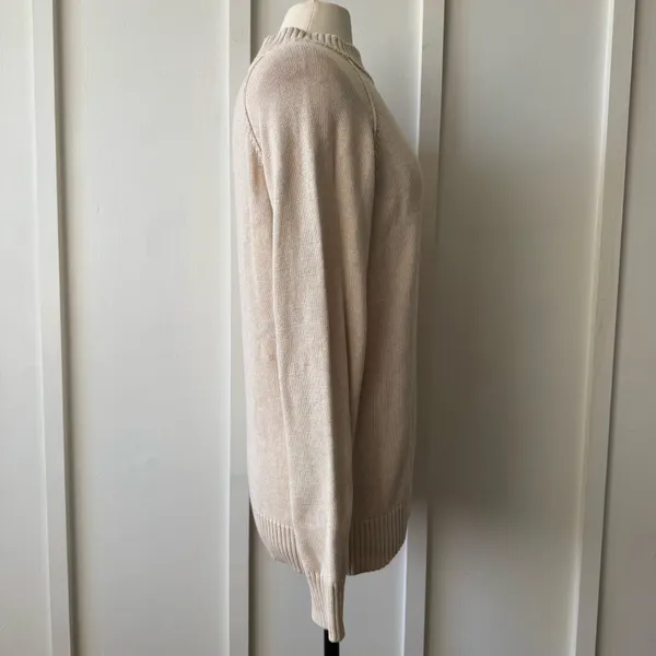 Jeanne Pierre 100% Cotton Mock Neck Sweater - Image 6