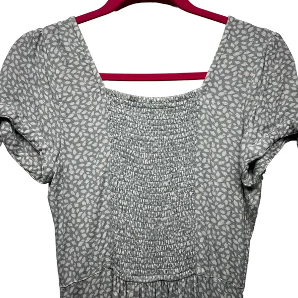 Abercrombie & Fitch Womens Mini Dress Small Fairy Cottagecore Babydoll Smocked - Image 10