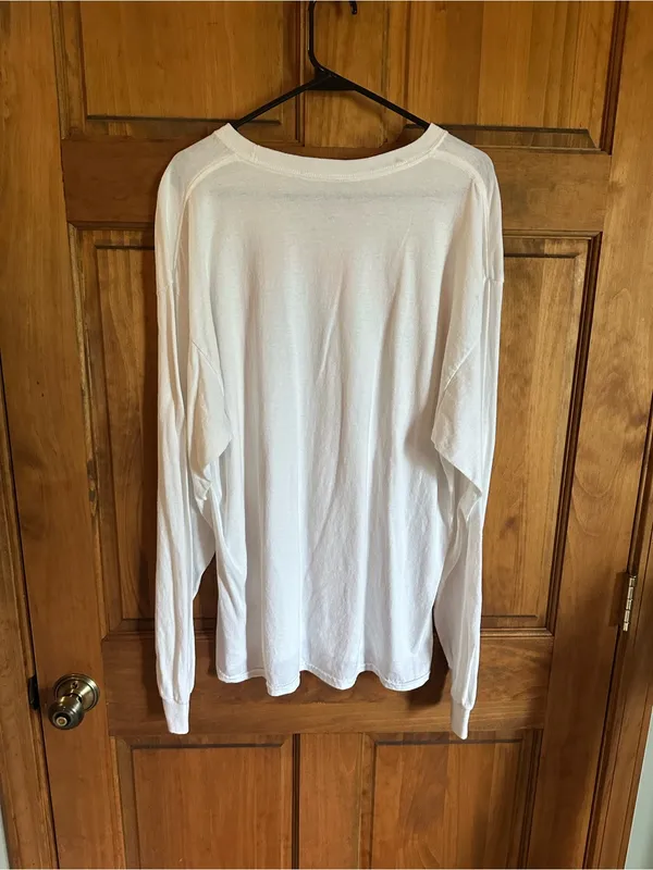 The Beach Boys White 100% cotton Long Sleeve Graphic Tee - Retro Palm Design - Image 5