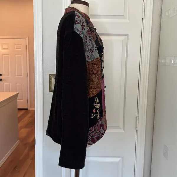 White Stag Vintage Y2K bohemian patchwork whimsigoth jacket - Image 9