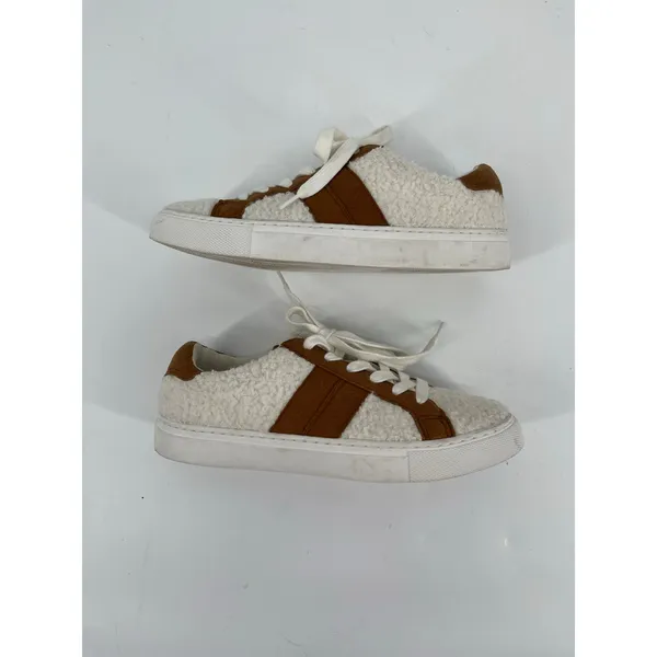 J. Crew Striped Sherpa Road Trip Sneakers Size 6.5 Preppy Classic‎ Academia - Image 6