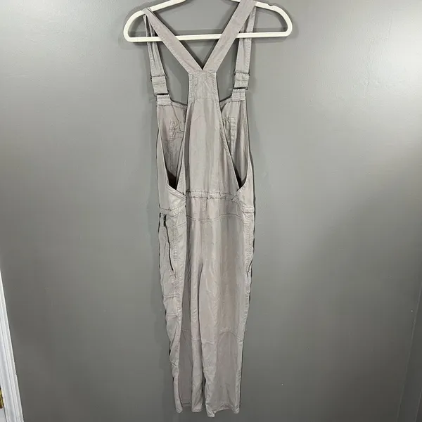 Wilfred Free Jumpsuit Women XS Tan Great Utility Drawstring Overalls Aritzia - Image 10