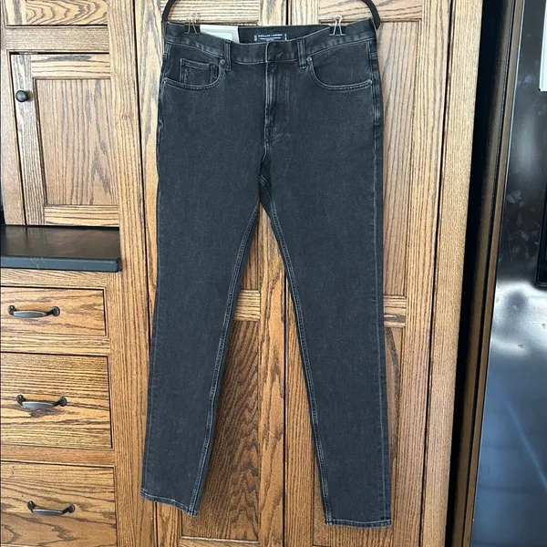 NWT Everlane Black The Skinny 4-Way Stretch‎ Organic cotton Jean 33 x 34 men’s - Image 3