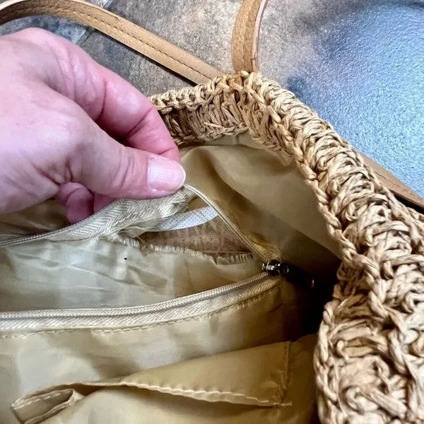 Vacay Beach Tote Bag Brown - Image 11