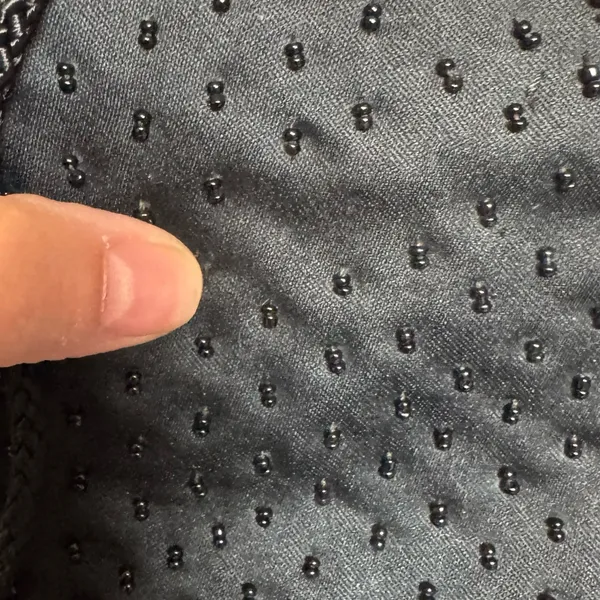 Black Beaded Evening Crossbody Bag - Image 2