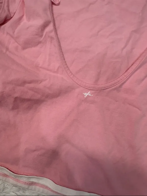 Urban Outfitters Out from under Pink Women's Short Sleeve Scoop Neck Top - Image 4