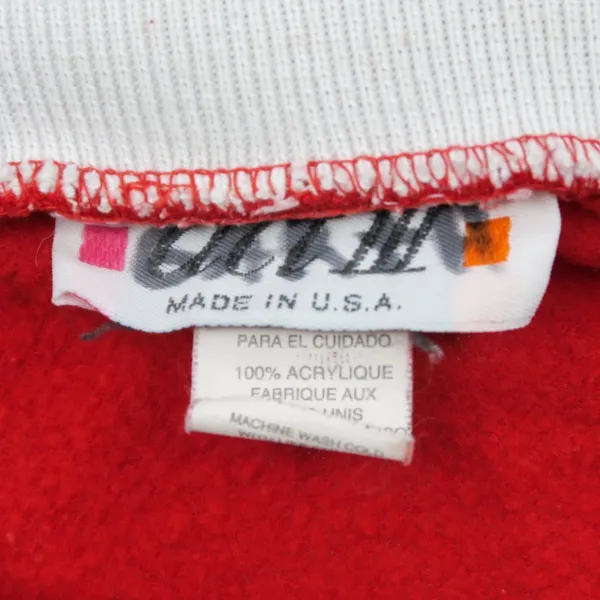 Vintage 90s Act III Apple Graphic Collared Sweatshirt - Image 6