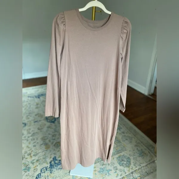 Universal Threads Cotton Maxi Dress Cottagecore Boho Long Sleeve Normcore Scandi‎ - Image 2