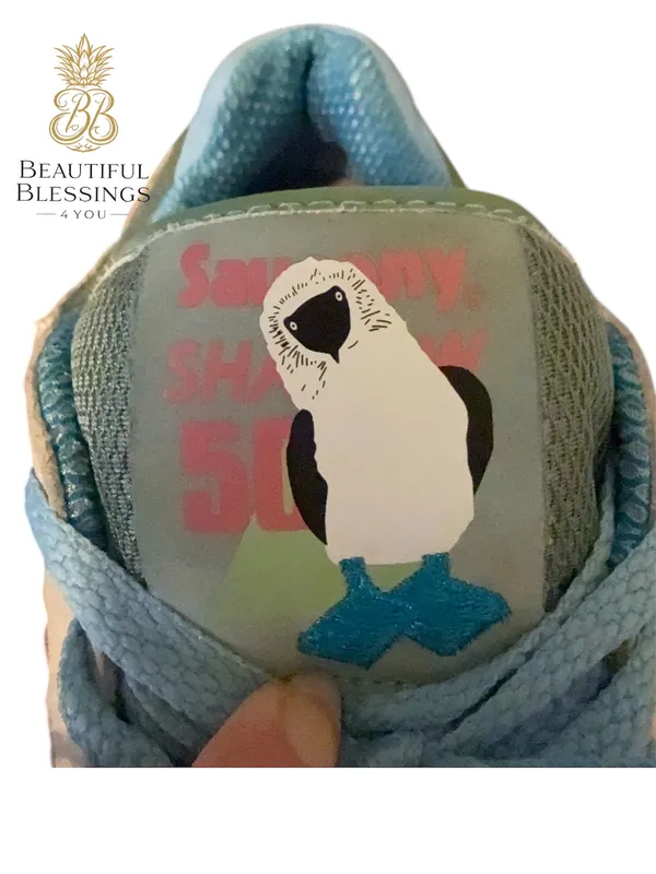 2023 Discontinued Saucony Shadow 5000 Galapagos Multicolor Blue Footy Booby - Image 5
