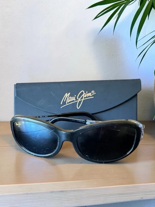 Maui Jim Alana MJ-215-17 Black Polarized Sunglasses Japan w/ Case - Image 8