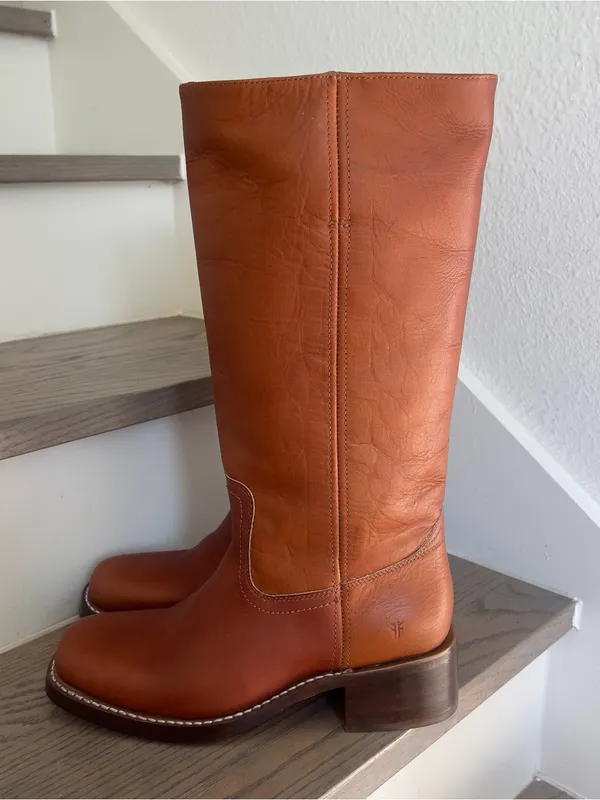 Frye Campus 14L Riding Boots in Saddle Brown Montana Leather NWOB - Image 5